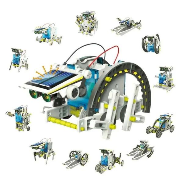 Конструктор робот на сонячних батареях Solar Robot, 13 в 1, дитячий, R2115 R2115 фото