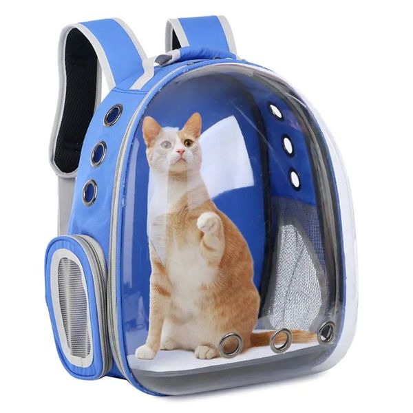 Рюкзак-переноска прозорий, водонепроникний(для котів і собак) LK202310-4 фото